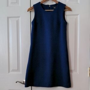 Tommy Hilfiger Navy Blue Textured shift Dress high quality 2